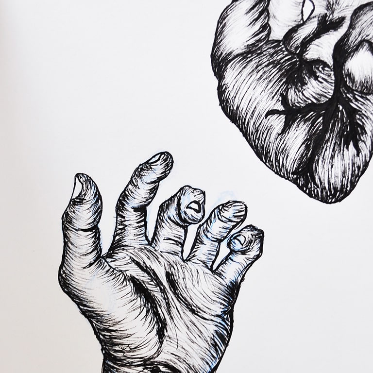 Hand Reaching for a heart